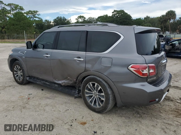 2018 Nissan Armada SL with VIN JN8AY2ND1JX002521, listed as a Copart auction lot 69490424 with 117,109 mi miles and Non Repairable. Bid and sale history available at carsss.com. Image 2.