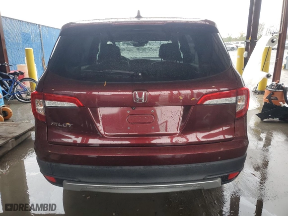 2019 Honda Pilot EX-L with VIN 5FNYF5H53KB024439, listed as a Copart auction lot 45722565 with 56,246 mi miles and Salvage Title. Bid and sale history available at carsss.com. Image 6.