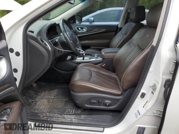 2013 Infiniti JX35 with VIN 5N1AL0MM0DC338930, listed as a Copart auction lot 65225314 with 161,032 mi miles and Salvage Title. Bid and sale history available at carsss.com. Image 7.