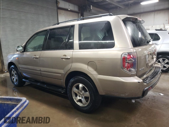 2006 Honda Pilot EX-L with VIN 2HKYF18796H516751, listed as a Copart auction lot 44558685 with 141,576 mi miles and Salvage Title. Bid and sale history available at DreamBid. Image 2.
