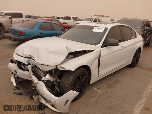 2016 BMW 3 Series 320i with VIN WBA8E1G53GNT35386, listed as a IAAI auction lot 41549924 with 91,399 mi miles and . Bid and sale history available at carsss.com. Image 17.