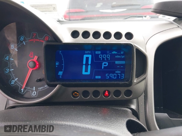 2015 Chevrolet Sonic LT with VIN 1G1JC5SH2F4105547, listed as a IAAI auction lot 42147287 with 59,073 mi miles and . Bid and sale history available at DreamBid. Image 7.