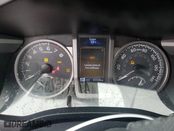 2017 Toyota Tacoma SR5 with VIN 3TMAZ5CNXHM046474, listed as a Copart auction lot 47811625 with 65,506 mi miles and Salvage Title. Bid and sale history available at DreamBid. Image 9.