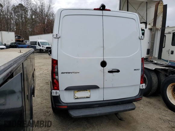 2021 Mercedes-Benz Sprinter Cargo with VIN W1Y70BGY4MT063964, listed as a Copart auction lot 46376145 with Not Provided miles and Salvage Title. Bid and sale history available at carsss.com. Image 6.