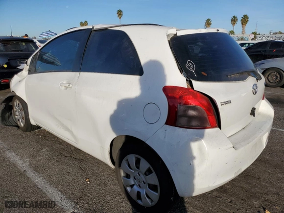 2007 Toyota Yaris with VIN JTDJT923375062335, listed as a Copart auction lot 85112574 with 0 mi miles and Salvage Title. Bid and sale history available at carsss.com. Image 2.