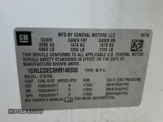 2017 Chevrolet Tahoe Commercial with VIN 1GNLCDEC0HR146038, listed as a Copart auction lot 43926545 with Not provided miles and Clean title. Bid and sale history available at DreamBid. Image 13.