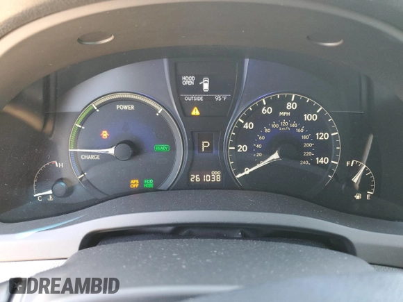 2012 Lexus RX 450h with VIN JTJBC1BA8C2430361, listed as a Copart auction lot 57565095 with 261,038 mi miles and Salvage title. Bid and sale history available at DreamBid. Image 9.