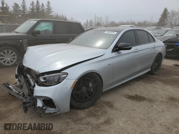 2022 Mercedes-Benz E 53 AMG with VIN W1KZF6BB7NB089512, listed as a Copart auction lot 45865555 with Not Provided miles and Salvage Title. Bid and sale history available at DreamBid. Image 1.