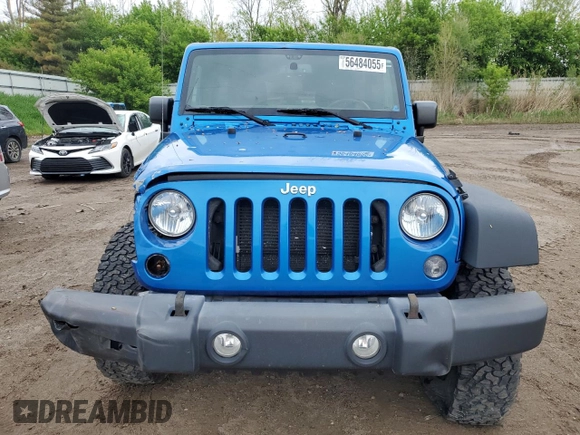 2016 Jeep Wrangler Unlimited Sport with VIN 1C4BJWDG4GL101194, listed as a Copart auction lot 56484055 with 177,303 mi miles and Clean title. Bid and sale history available at DreamBid. Image 5.