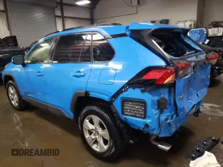 2019 Toyota RAV4 XLE with VIN JTMP1RFVXKD011571, listed as a Copart auction lot 89066895 with 81,955 mi miles and Salvage Title. Bid and sale history available at DreamBid. Image 2.