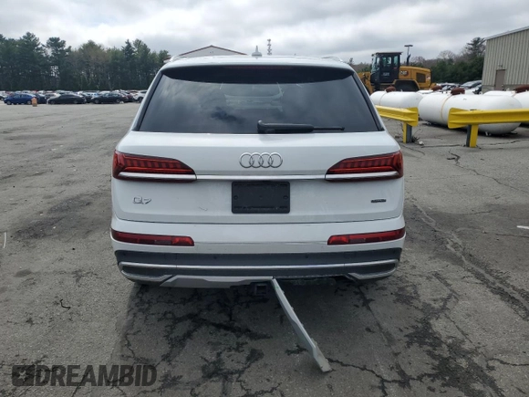 2022 Audi Q7 Premium Plus with VIN WA1LXBF75ND002720, listed as a Copart auction lot 54001815 with 54,677 mi miles and Salvage title. Bid and sale history available at DreamBid. Image 6.