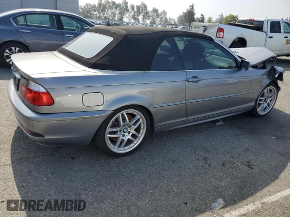 2004 BMW 3 Series 330Ci with VIN WBABW53414PL44756, listed as a Copart auction lot 59993145 with 105,596 mi miles and Salvage title. Bid and sale history available at DreamBid. Image 3.