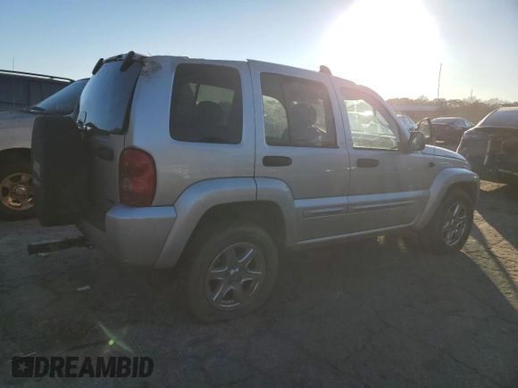 2004 Jeep Liberty Limited with VIN 1J4GK58K24W174385, listed as a Copart auction lot 82787014 with 72,109 mi miles and Salvage title. Bid and sale history available at DreamBid. Image 3.
