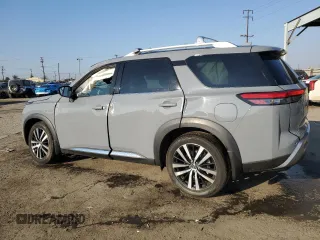 2023 Nissan Pathfinder Platinum with VIN 5N1DR3DG7PC200653, listed as a Copart auction lot 43285105 with 17,007 mi miles and Salvage title. Bid and sale history available at DreamBid. Image 2.