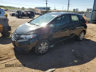 2015 Honda Fit LX with VIN 3HGGK5H55FM717684, listed as a Copart auction lot 61550505 with 146,646 mi miles and Salvage title. Bid and sale history available at DreamBid. Image 1.