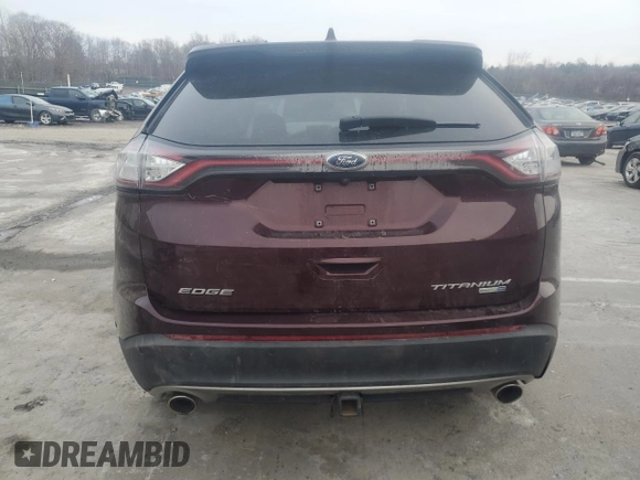 2018 Ford Edge Titanium with VIN 2FMPK4K95JBB39743, listed as a Copart auction lot 46539345 with 0 mi miles and Salvage Title. Bid and sale history available at carsss.com. Image 6.