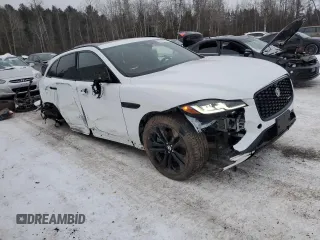2025 Jaguar F-Pace R-Dynamic S with VIN SADCT2FU4SA748861, listed as a Copart auction lot 87000834 with 9,494 mi miles and Clean Title. Bid and sale history available at DreamBid. Image 4.