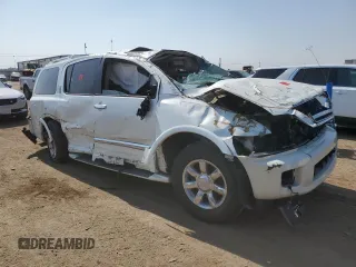 2007 Infiniti QX56 with VIN 5N3AA08C47N802888, listed as a Copart auction lot 65978244 with 0 mi miles and Salvage Title. Bid and sale history available at carsss.com. Image 4.