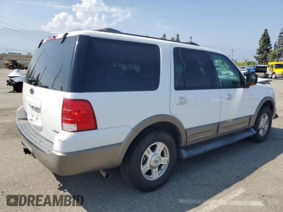 2003 Ford Expedition Eddie Bauer z VIN 1FMFU17L83LA96334, wystawiony jako Copart lot #58755595 z przebiegiem 200 554 mil mil oraz Szkoda całkowita • Salvage title. Historia ofert i sprzedaży dostępna na DreamBid. Obrazek 3.