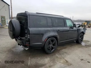 2025 Land Rover Defender with VIN SALEWFFE9S2369515, listed as a Copart auction lot 43980615 with 6,363 mi miles and Salvage title. Bid and sale history available at DreamBid. Image 3.