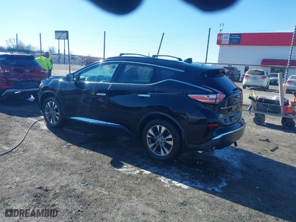 2016 Nissan Murano S with VIN 5N1AZ2MG4GN156791, listed as a IAAI auction lot 41390742 with 140,578 mi miles. Bid and sale history available at carsss.com. Image 3.