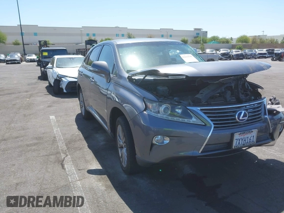 2014 Lexus RX 450h with VIN JTJZB1BA0E2413526, listed as a IAAI auction lot 42262130 with Not provided miles and . Bid and sale history available at DreamBid. Image 1.