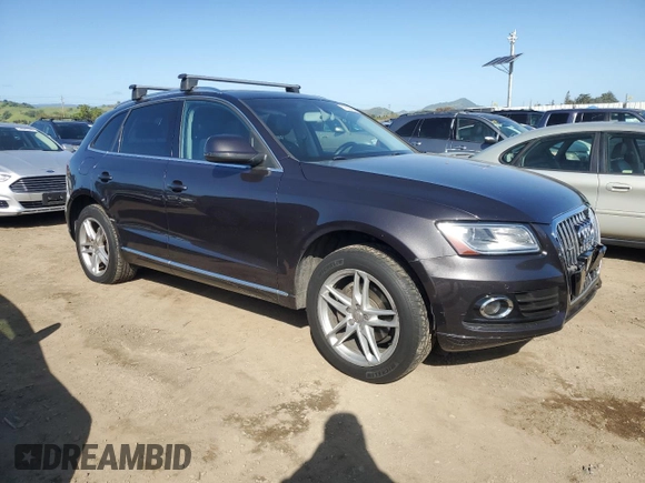 2014 Audi Q5 Premium Plus with VIN WA1LFAFP0EA105784, listed as a Copart auction lot 51862495 with 171,596 mi miles and Salvage title. Bid and sale history available at DreamBid. Image 4.
