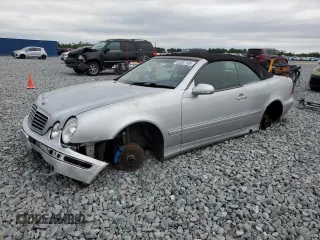 2001 Mercedes-Benz CLK 320/430 z VIN WDBLK65GX1T066229, wystawiony jako Copart lot #52087105 z przebiegiem 80 883 mil mil oraz Szkoda całkowita • Salvage title. Historia ofert i sprzedaży dostępna na DreamBid. Obrazek 1.
