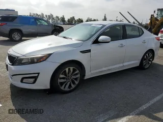 2015 Kia Optima SX z VIN 5XXGR4A76FG513185, wystawiony jako Copart lot #57395515 z przebiegiem 186 183 mil mil oraz Czysty tytuł • Clean title. Historia ofert i sprzedaży dostępna na DreamBid. Obrazek 1.