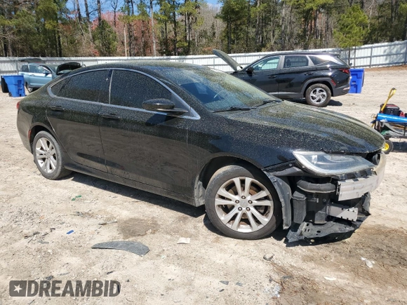 2015 Chrysler 200 Limited with VIN 1C3CCCAB7FN693610, listed as a Copart auction lot 50337665 with 168,784 mi miles and Salvage Title. Bid and sale history available at carsss.com. Image 4.
