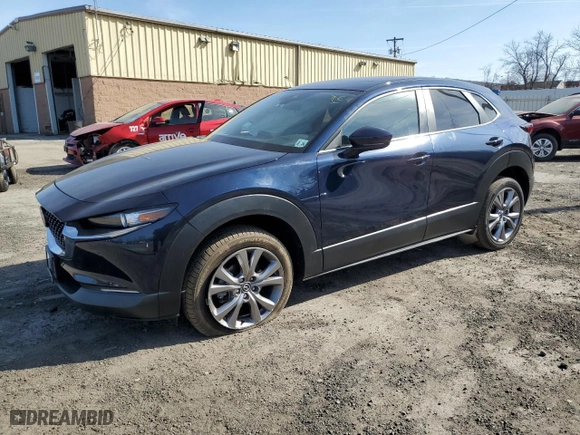 2021 Mazda CX-30 Preferred with VIN 3MVDMBCL2MM253720, listed as a Copart auction lot 49299975 with 21,981 mi miles and Salvage Title. Bid and sale history available at carsss.com. Image 1.