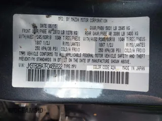 2015 Mazda CX-9 Sport с VIN JM3TB2BA7F0465822, выставлен на аукционе IAAI как лот 42270131 с пробегом 123 483 миль миль и . История ставок и продаж доступна на DreamBid. Изображение 9.