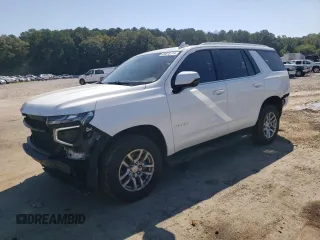 2021 Chevrolet Tahoe LT with VIN 1GNSCNKD4MR252131, listed as a Copart auction lot 69876114 with 99,192 mi miles and Salvage title. Bid and sale history available at DreamBid. Image 1.