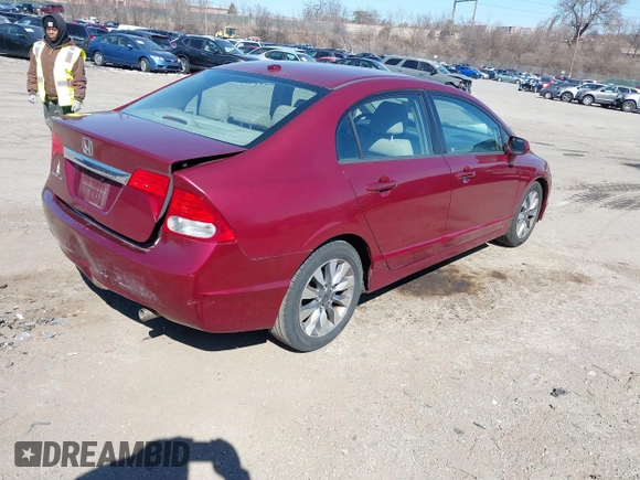 2009 Honda Civic EX-L z VIN 2HGFA16989H343488, wystawiony jako IAAI lot #41762346 z przebiegiem 169 226 mil mil oraz . Historia ofert i sprzedaży dostępna na DreamBid. Obrazek 4.