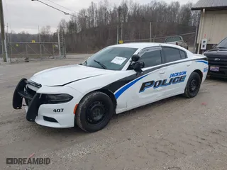 2019 Dodge Charger Police with VIN 2C3CDXKT4KH600766, listed as a IAAI auction lot 41569367 with NaN miles. Bid and sale history available at carsss.com. Image 18.