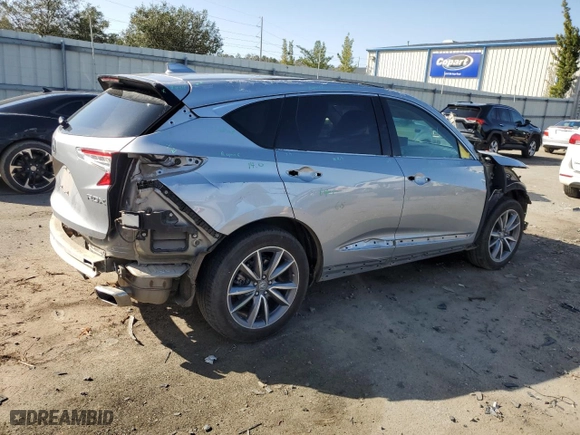 2022 Acura RDX w/Technology Package with VIN 5J8TC1H55NL004868, listed as a Copart auction lot 44748655 with 27,133 mi miles and Salvage Title. Bid and sale history available at carsss.com. Image 3.