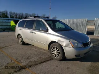 2012 Kia Sedona EX with VIN KNDMH4C78C6506980, listed as a Copart auction lot 52038595 with 137,916 mi miles and Salvage Title. Bid and sale history available at carsss.com. Image 4.