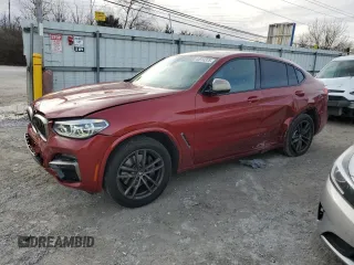 2020 BMW X4 M40i with VIN 5UX2V5C07L9C32535, listed as a Copart auction lot 44514375 with 52,004 mi miles and Non Repairable. Bid and sale history available at carsss.com. Image 1.