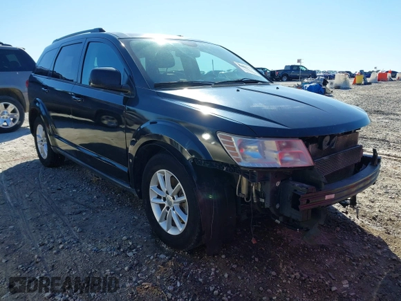 2015 Dodge Journey SXT with VIN 3C4PDCBB2FT531344, listed as a IAAI auction lot 41863170 with 168,488 mi miles. Bid and sale history available at carsss.com. Image 1.
