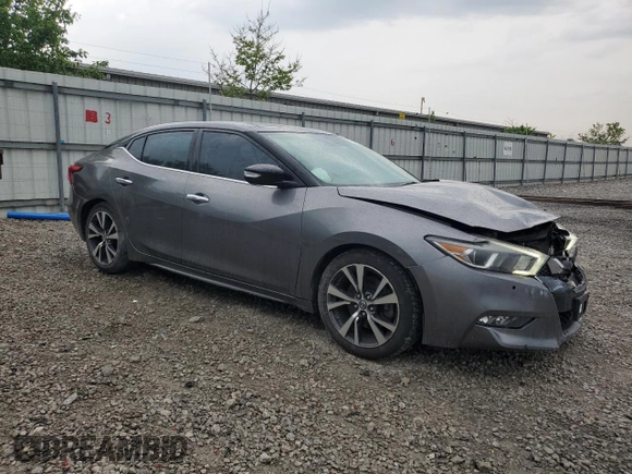 2017 Nissan Maxima Platinum with VIN 1N4AA6AP7HC384827, listed as a Copart auction lot 57254815 with 136,572 mi miles and Salvage title. Bid and sale history available at DreamBid. Image 4.