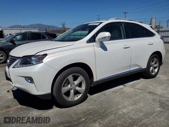 2014 Lexus RX 350 with VIN 2T2ZK1BA9EC140666, listed as a Copart auction lot 62848395 with 103,135 mi miles and Salvage title. Bid and sale history available at DreamBid. Image 1.
