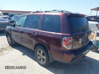 2007 Honda Pilot EX-L with VIN 5FNYF18667B002248, listed as a IAAI auction lot 41786397 with 193,748 mi miles and . Bid and sale history available at DreamBid. Image 3.