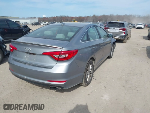 2015 Hyundai Sonata 2.4L SE with VIN 5NPE24AF8FH214899, listed as a IAAI auction lot 42056089 with 76,621 mi miles. Bid and sale history available at carsss.com. Image 4.