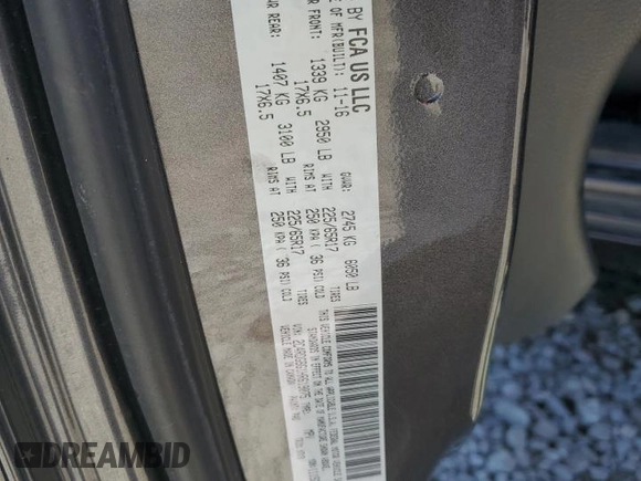 2017 Dodge Grand Caravan SE Plus z VIN 2C4RDGBG1HR619075, wystawiony jako Copart lot #54713495 z przebiegiem 115 463 mil mil oraz Szkoda całkowita • Salvage title. Historia ofert i sprzedaży dostępna na DreamBid. Obrazek 14.