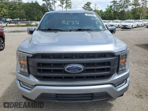 2021 Ford F-150 XL with VIN 1FTEW1C50MFA45654, listed as a Copart auction lot 56936595 with 103,189 mi miles and Salvage title. Bid and sale history available at DreamBid. Image 5.