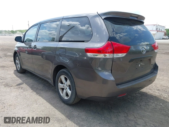 2012 Toyota Sienna with VIN 5TDKA3DCXCS012945, listed as a IAAI auction lot 42190015 with 114,372 mi miles and . Bid and sale history available at DreamBid. Image 3.