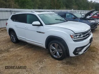 2019 Volkswagen Atlas SEL R-Line with VIN 1V2RR2CA1KC522035, listed as a Copart auction lot 75849514 with 43,569 mi miles and Salvage title. Bid and sale history available at DreamBid. Image 4.