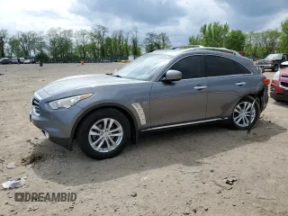 2016 Infiniti QX70 z VIN JN8CS1MW0GM752462, wystawiony jako Copart lot #54750195 z przebiegiem 116 294 mil mil oraz Szkoda całkowita • Salvage title. Historia ofert i sprzedaży dostępna na DreamBid. Obrazek 1.