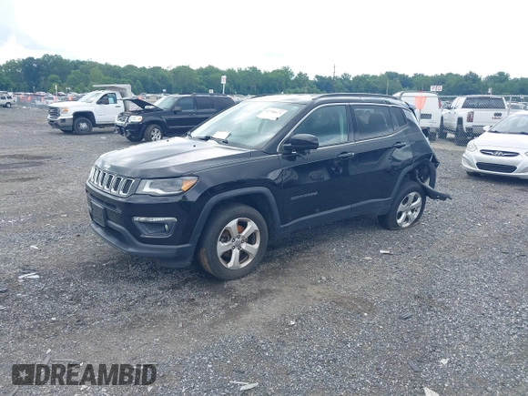 2018 Jeep Compass Latitude z VIN 3C4NJDBB1JT392421, wystawiony jako IAAI lot #42708673 z przebiegiem 166 856 mil mil oraz . Historia ofert i sprzedaży dostępna na DreamBid. Obrazek 2.