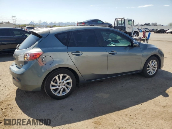 2012 Mazda 3 i Touring with VIN JM1BL1L7XC1534992, listed as a Copart auction lot 63142035 with 122,952 mi miles and Salvage title. Bid and sale history available at DreamBid. Image 3.